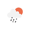 lluvia moderada